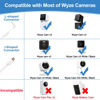 Picture of LFFW 20 FT Camera Extension Cable for Wyze Cam v3/v4, Wyze Cam Pan v3, Wyze OG, Wyze Cam v3 Pro, Long Micro USB Cable (Not for Battery Cam) - Flat Wyze Camera Cord with L-Shaped Connector(2 Pack)