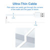 Picture of LFFW 20 FT Camera Extension Cable for Wyze Cam v3/v4, Wyze Cam Pan v3, Wyze OG, Wyze Cam v3 Pro, Long Micro USB Cable (Not for Battery Cam) - Flat Wyze Camera Cord with L-Shaped Connector(2 Pack)