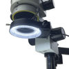 Picture of 144 64 LED Ring Light Illuminator for Stereo Microscope, White Adjustable Ring Light Lamp for Industry Monocular Binocular Trinocular Soldering Stereo Repairing Microscope Video Camera (144 LED)