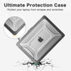 Picture of MOSISO Compatible with MacBook Pro 14 inch Case 2025, 2024-2021 M4 M3 M2 M1 A3112 A3185 A3401 A2918 A2992 A2779 A2442,Honeycomb TPU Bumper Hard Case with Fold Kickstand&Keyboard Skin, Black