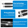 Picture of YACSEJAO 2 Pair M8 3 Pin Serial Cable 2 Male+2 Female M8 Plug 3 Pin Field Wireable Connector IP67 Industrial Sensor Waterproof Connector Wiring Cable (3 Pin)