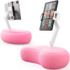 Picture of SAIJI Tablet Kindle Holder Pillow, Compatible with 4.7”-15.6” Kindle, Tablet, Phone, Portable Monitor, 360° Adjustable Tablet Stand for Bed with Flexible Dual Axis Arm and Microbead Cushion (Pink)