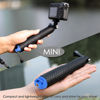 Picture of YALLSAME Waterproof Selfie Stick, 7'' - 23'' Short Extension Stick Compact Hand Grip Monopod Pole for GoPro Hero 13 12 11 10 9 8 7 6 5 4 Session Max Insta360 X3 GO3 AKASO DJI Osmo Action 4 3 2 1