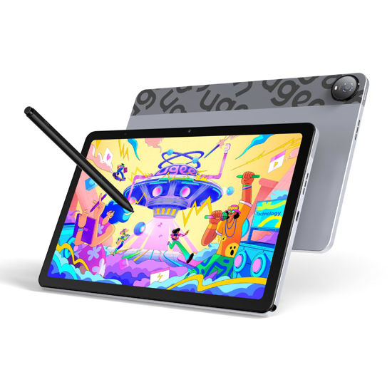 Picture of UGEE Pad Drawing Tablet No Computer Needed,6GB+128GB Fun Drawing Pad 2K Ultra HD Large Screen with Full-Laminated Screen,Android 14 Tablet Drawing Stand for 7000mAh+18W Battery,Standalone Tablet 10.36