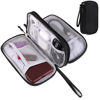 Picture of Travel Cable Organizer,Electronics Accessories Organizer Bag,Electronic Organizer Travel Universal Cable Organizer Electronics Accessories Bag for Charger, Phone, memory card,Travel Gadget Bag-Black