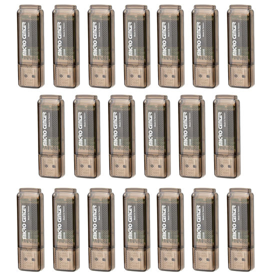 Picture of INLAND Micro Center Super Speed 20 Pack 32GB USB 3.0 Flash Drive Memory Stick Thumb Drive Data Storage Jump Drive Bulk, Much Faster Than USB2.0 Flash Drive, Brown