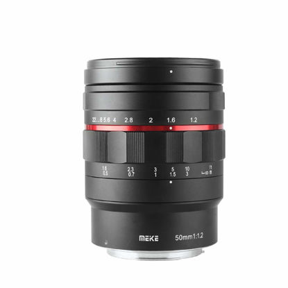 Picture of Meike MK-50mm F1.2 RF Large Aperture Manual Focus Fixed Lens for Canon Full Frame EOS R EOS-RP R5 R6 R7 R10 Mirrorless Cameras