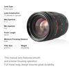 Picture of Meike MK-50mm F1.2 RF Large Aperture Manual Focus Fixed Lens for Canon Full Frame EOS R EOS-RP R5 R6 R7 R10 Mirrorless Cameras