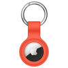 Picture of Linsaner Compatible with AirTag Case Keychain Air Tag Holder Silicone AirTags Key Ring Cases Tags Chain Apple AirTag GPS Item Finders Accessories, Orange