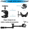 Picture of Niewalda Camera Magic Arm articulating arm- 11 Inch Metal Adjustable Friction Articulated arm with Super Clamp/Phone Clip, for Various Action Camera/DSLR/LCD Monitor/LED Lights/Cell Phone