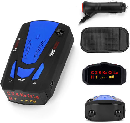 Picture of Radar Detector for Cars, 2022 Newest Laser Radar Detectors, Voice Prompt Speed, Vehicle Speed Alarm System, Led Display, City/Highway Mode, Car 360 Degree Automatic Detection