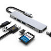Picture of USB C Docking Station, HDMI to USB C Adapter for Monitor, USB-C Hub HDMI Dongle for Laptop, Micro SD Card Reader USB C Dock for Chromebook, USB C to USB Adapter Multiport for MacBook pro