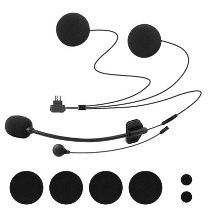 Picture of FreedConn Motorcycle Helmet Bluetooth Communication System FX 10 Riders Group Using Universal Pairing Helmet Intercom with Music Sharing IP67 Ultra-Thin Body (FX Mic-Speaker)