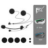 Picture of FreedConn Motorcycle Helmet Bluetooth Communication System FX 10 Riders Group Using Universal Pairing Helmet Intercom with Music Sharing IP67 Ultra-Thin Body (FX Mic-Speaker)