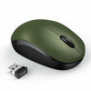 Picture of seenda Wireless Mouse, 2.4G Noiseless Mouse with USB Receiver Portable Computer Mice for PC, Tablet, Laptop, Notebook - Green & Black