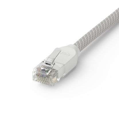 Picture of Amazon eero CAT6a Ethernet cable | Supports 10 gigabit+ speeds | 3 foot | 1-pack | Arctic White
