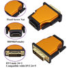 Picture of AAOTOKK DVI to HDMI Converter Aluminum Alloy Shell Bi Directional DVI-D (24+1)Male to HDMI Female Adapter Support 1080P, 3D for TV Box,Blu-ray,Computer,Desktop,Laptop,Monitor,Projector(2-Pack/Orange)