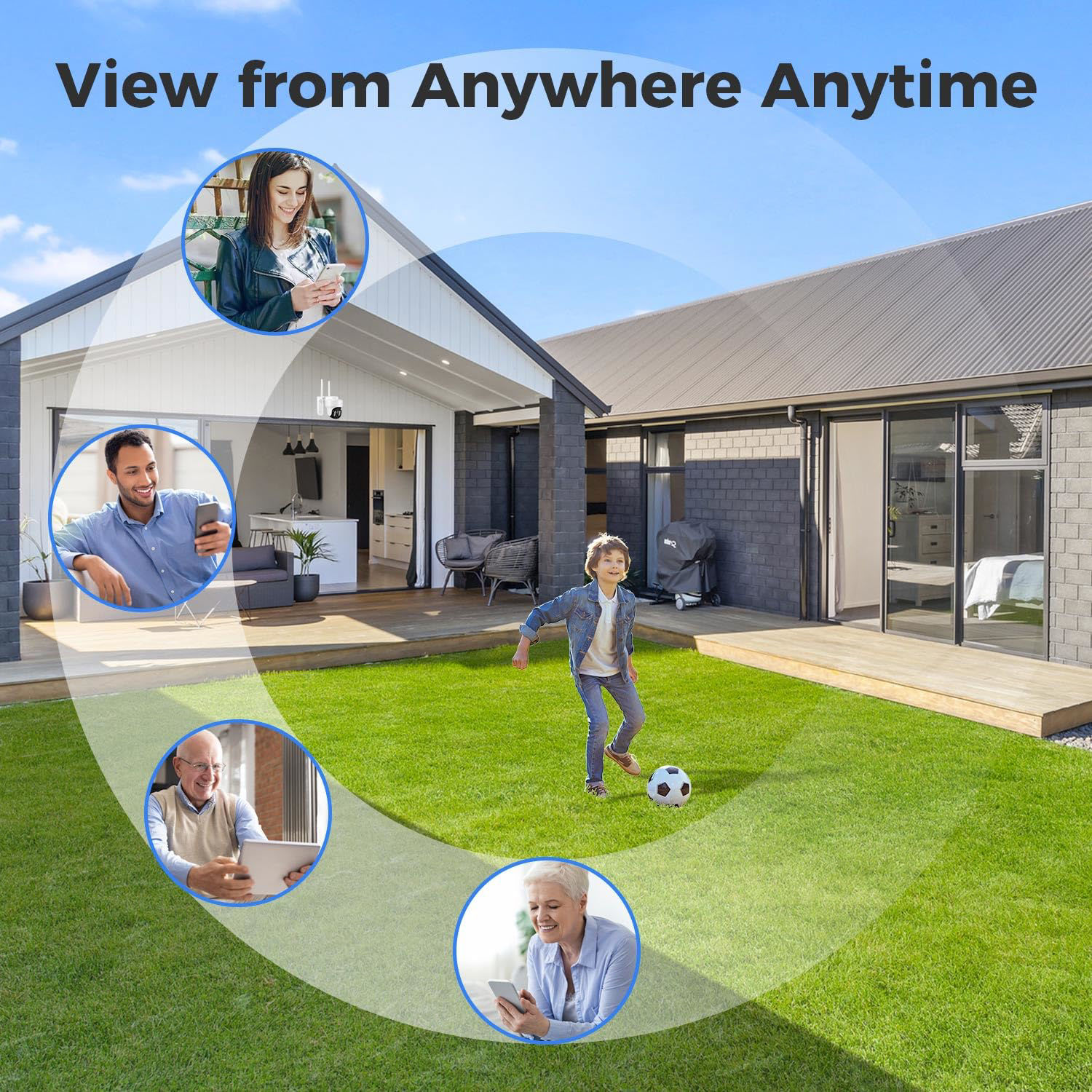 GetUSCart- [WiFi 6 & 10X Zoom] XMARTO Wireless PTZ Security Camera ...