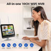 Picture of [WiFi 6 & 10X Zoom] XMARTO Wireless PTZ Security Camera System Outdoor with 10X Zoom and AI Auto Tracking, 6MP Dual-Lens Cameras, 12" LCD Monitor NVR/DVR and 1TB HDD Included