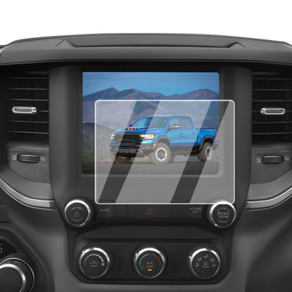 Picture of ECOZEN Screen Protector Compatible with 2019-2024 Dodge Ram 1500,8.4-Inch Navigation Tempered Glass Screen Protector Ram 1500/2500/3500 Accessories 9H Hardness Tempered Glass- Anti Fingerprints