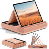 Picture of KDD Tablet Pillow Stand, Multi-Angle Viewing Ipad Holder for Lap, Bed and Desk, Foldable Soft Pad Dock with Stylus Mount Compatible with Ipad Pro 12.9, 10.5, 11, Air, Mini, Phones, Books, E-Reader