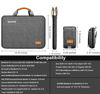 Picture of Laptop Case 15.6 Inch Briefcase Military-Grade Protection with Detachable Belt Bag, Compatible All Model of 15-16 Inch MacBook Pro and Most Popular 15.6 Inch Notebooks Chromebooks (Gray Black)