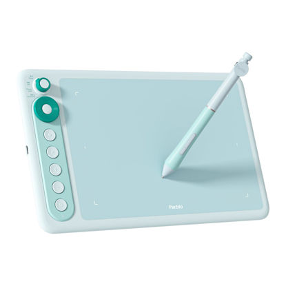 Picture of Parblo Intangbo X7 Drawing Tablet 7x4 inch Graphics Tablets,Digital Drawing Tablet with Mode Switch,6 Customized Keys,Battery-Free Stylus S01 for Digital Art,Design,Work with Window/Mac,Android