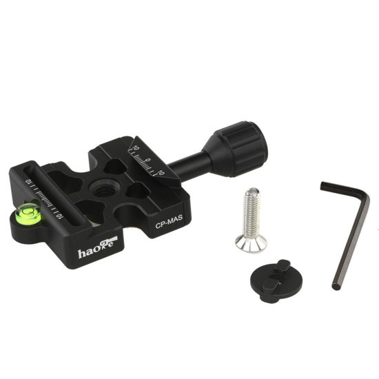 Picture of Haoge Combo Boss Adapter Convertor with CP-MAS Arca & Manfrotto Compatible Quick Release Clamp for Manfrotto Tripod Ball Head Clamp Replacement