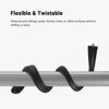 Picture of Holicfun Flexible Twist Mount for Indoor and Outdoor Security Cameras, Unversally Compatible with Ring, Blink, Eufy, Google Nest, Wyze, Arlo, Simplisafe and Other Cameras - Black, 2 Pack