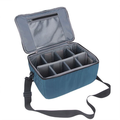 Picture of Koolertron DSLR Camera Insert Bag Purse Universal Liner Lens Pouch Partition Protective Cover Waterproof Sleeve for Cannon/Nikon/Sony (Blue)