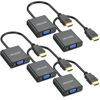Picture of URELEGAN HDMI to VGA Adapter, HDMI to VGA (Male to Female) 1080P Cord for Computer, Desktop, Laptop, PC, Monitor, Projector, HDTV, Roku, Xbox and More - 5Pack