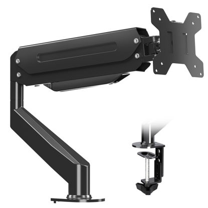 Picture of Suptek Single Monitor Mount,Adjustable Gas Spring Monitor Arm Desk Mount Monitor Stand Fits 17 20 22 23 24 26 27 32 33 inch Monitors,Holds up to 22 lbs, Black(MD18)