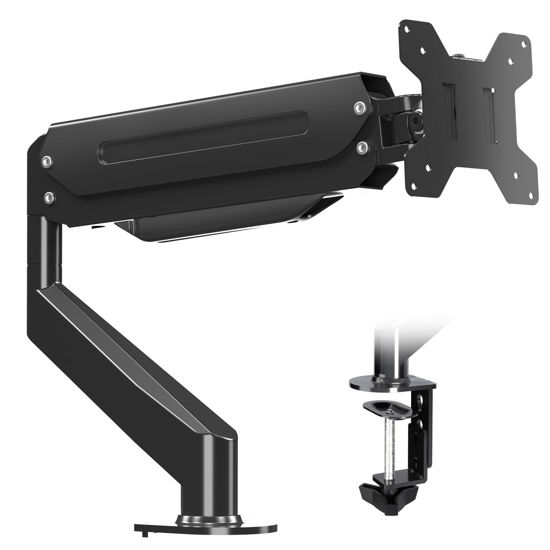 Picture of Suptek Single Monitor Mount,Adjustable Gas Spring Monitor Arm Desk Mount Monitor Stand Fits 17 20 22 23 24 26 27 32 33 inch Monitors,Holds up to 22 lbs, Black(MD18)