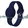 Picture of Waterproof Airtag Bracelet for Kids, Silicone Hidden Holder Compatible with Apple Air Tag Case, GPS Tracker Anti-Lost Adjustable Airtag Wristband for Toddler Child (Navy)