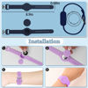 Picture of Waterproof Airtag Bracelet for Kids, Silicone Hidden Holder Compatible with Apple Air Tag Case, GPS Tracker Anti-Lost Adjustable Airtag Wristband for Toddler Child (Navy)