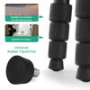 Picture of Rigych 6 Pcs Tripod Spike Feet 3/8-16 Thread Rubber Feet Universal Anti-Slip & Stainless Steel Spike Tripod Feet, Tripod Feet Replacement Parts