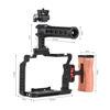 Picture of Andoer Camera Rig Stabilizer Aluminum Alloy for Sony A7IV/ A7III/ A7II/ A7R III/ A7R II/ A7S II -Includes Mini Monitor Mount, Camera Cage, Top Handle, and Wooden Grip