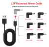 Picture of YAODHAOD USB 3.1 Type C Female to DC Male Adapter, 90 Degree Angled USB C to DC 5V PD Emulator Trigger Charging Adapter Plug for Laptop、Router、Mobile Power Supply Charger Connector (12V)