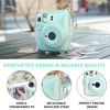 Picture of CAIYOULE Mini 12 Clear Case - Protective Camera Case Compatible For Fujifilm Instax Mini 12, Rigid PC Camera Case with Photo Storage, with 2 Straps and Stickers (No Camera)