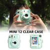 Picture of CAIYOULE Mini 12 Clear Case - Protective Camera Case Compatible For Fujifilm Instax Mini 12, Rigid PC Camera Case with Photo Storage, with 2 Straps and Stickers (No Camera)
