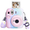 Picture of CAIYOULE Silicone Case for Fujifilm Instax Mini 12 Camera, Protective Case for Instax Mini 12 with Adjustable Shoulder Strap - Light Gradient
