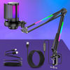 Picture of KingSom Gaming USB Micrphone,Noise Cancellation Condenser Mic with RGB Boom Arm,Podcast Microphones RGB Computer Mic,Streaming Microphone with Pop Filter,Mute Button,Gain for Recording,Discord,Youtube