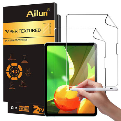 Picture of Ailun Paper Textured Screen Protector for iPad Pro 11 Inch 5th Generation [2024 Release] 2 Pack Draw and Sketch Like on Papertouch Anti Glare