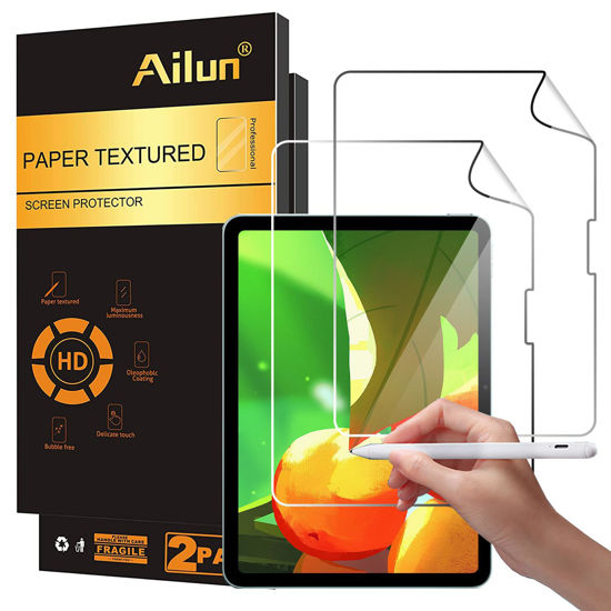 Picture of Ailun Paper Textured Screen Protector for iPad Pro 11 Inch 5th Generation [2024 Release] 2 Pack Draw and Sketch Like on Papertouch Anti Glare
