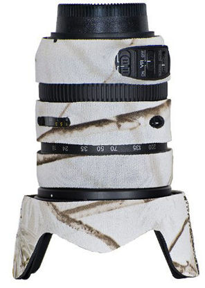 Picture of LensCoat LCN18200V2SN Nikon 18-200mm f/3.5-5.6G ED VR II Lens Cover Lens Cover (Realtree AP Snow)