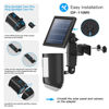 Picture of HOLACA 2-in-1 Weatherproof Gutter Mount for Stick Up Cam/Pro Solar Panel, Spotlight Cam Pro Battery and Stick Up Cam Plus Battery Outdoor Mount Accessories for Ring Solar Panel (Black)