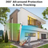 Picture of GENBOLT PTZ WiFi Security Camera Outdoor, CCTV Camera with Dual View, Dual Lens IP Camera Cloud Storage Upgraded with Color Night, Auto Tracking Humanoid Detection [DC&PoE]