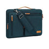 Picture of MOSISO 360 Protective Laptop Shoulder Bag,17-17.3 inch Computer Bag Compatible with MacBook, HP, Dell, Lenovo, Asus Notebook,Side Open Messenger Bag with 4 Zipper Pockets&Handle, Teal Green
