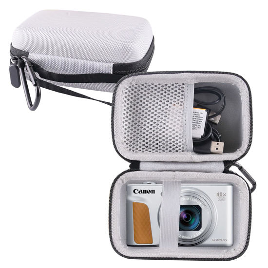 Picture of WERJIA Hard EVA Travel Case for Canon PowerShot SX720 SX620 SX730 SX740 G7X /G7X Mark III /G7X Mark II Digital Camera (grey)