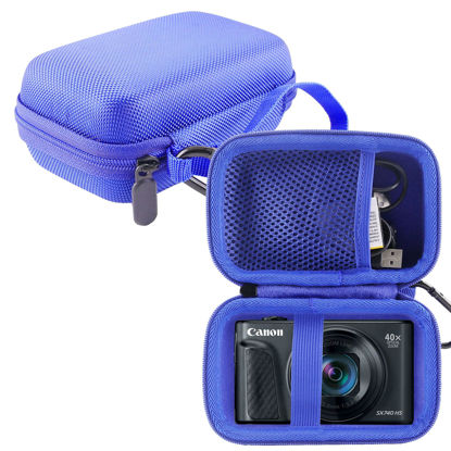 Picture of WERJIA Hard EVA Travel Case for Canon PowerShot SX720 SX620 SX730 SX740 G7X/ G7X Mark III/ G7X Mark II Digital Camera (blue)
